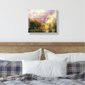 Raketsdoek voor sereniteitsgebeden met Rocky bergt Canvas Afdruk (Insitu (Slaapkamer))