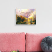 Raketsdoek voor sereniteitsgebeden met Rocky bergt Canvas Afdruk (Insitu (Woonkamer))