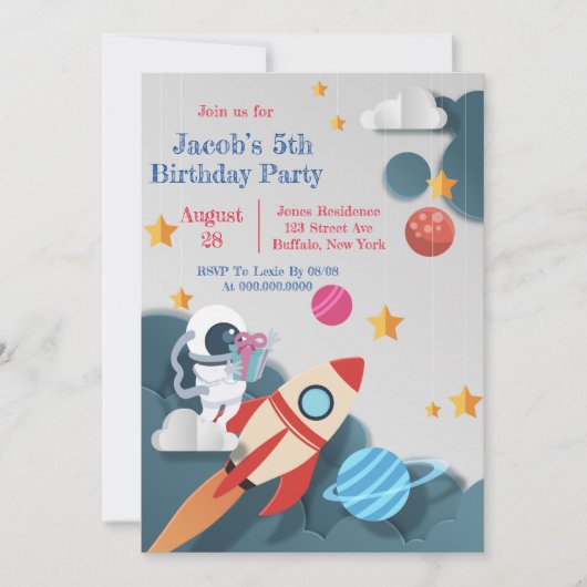 Raketsjesplep Birthday Party (Voorkant)