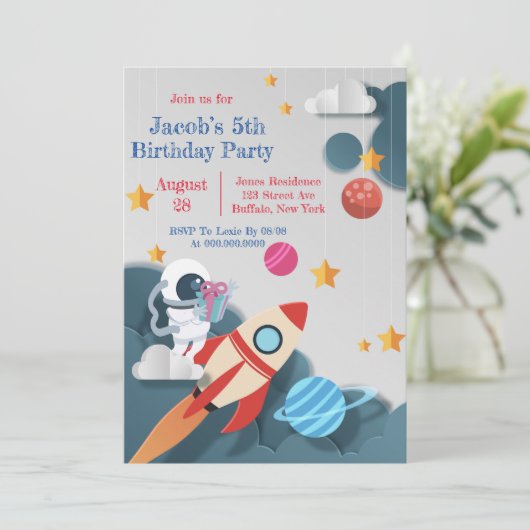 Raketsjesplep Birthday Party (Staand voorkant)