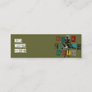 Raketskeleprofiel/Visitekaartjes Mini Visitekaartje