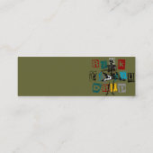 Raketskeleprofiel/Visitekaartjes Mini Visitekaartje (Achterkant)