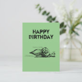 Raketslak Briefkaart Kaart op zaterdag (Staand voorkant)