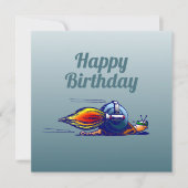 Raketslak met een jetpack kaart (Voorkant)