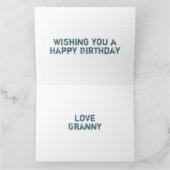 Raketslak op de Birthday Kaart (Binnen)