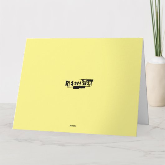 Raketslak op de Birthday Kaart (Achterkant)