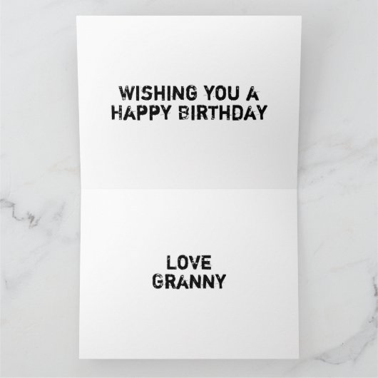 Raketslak op de Birthday Kaart (Binnen)