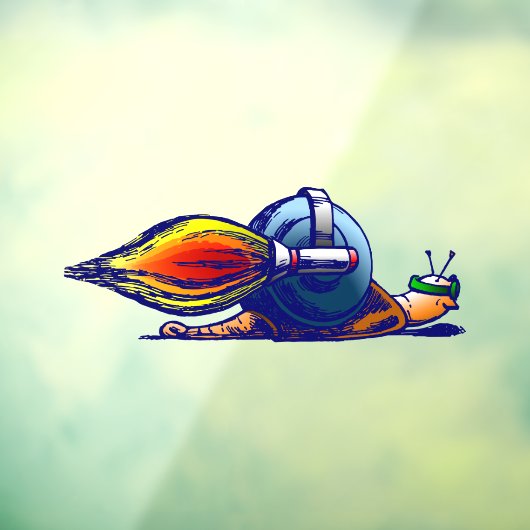 raketslak raamsticker (Vel 3)