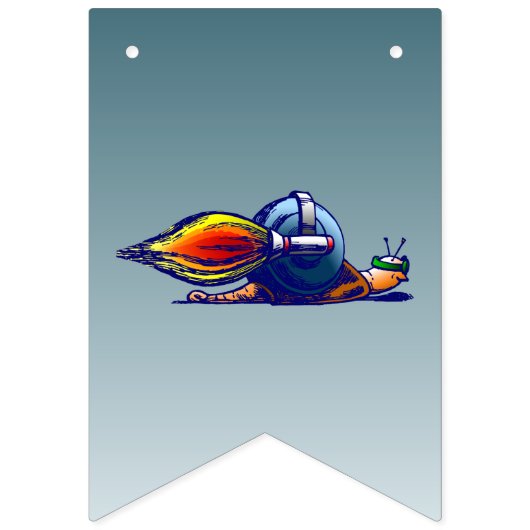 raketslak vlaggetjes (Eerste vlag)