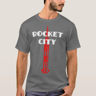 Raketstad Saturnus V Huntsville AL Alabama Verstor T-shirt