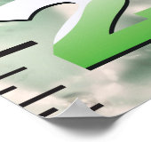 Raketstartgroeigrafiek Poster (Hoek)