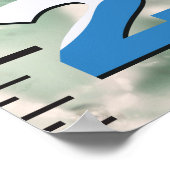 Raketstartgroeigrafiek Poster (Hoek)