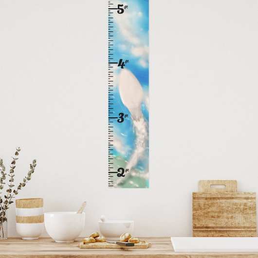 Raketstartgroeigrafiek Poster (Keuken)