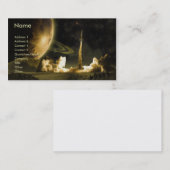 Raketstartsjabloon voor gewone visitekaartjes (Voorkant / Achterkant)