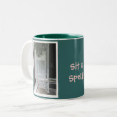 Raketstoel Tweekleurige Koffiemok (Voorkant links)