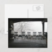 Raketstoelveranda met een mooi uitzicht briefkaart (Voorkant / Achterkant)