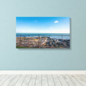 Raketstrand in Ierland (Greystenen) Canvas Afdruk (Insitu (Houten vloer))