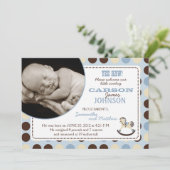 Rakettaartjongen koninklijke kaart (Staand voorkant)