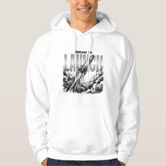 Rakettekeningen | Grafisch ontwerp voor ruimteverk Hoodie