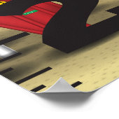Rakettelling Lancering Groeigrafiek Poster (Hoek)