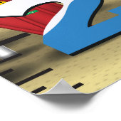 Rakettelling Lancering Groeigrafiek Poster (Hoek)