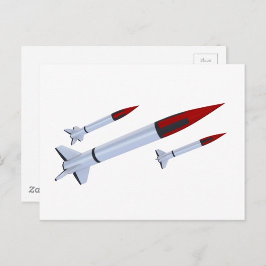 raketten briefkaart (Voorkant / Achterkant)