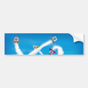 Raketten! Bumpersticker