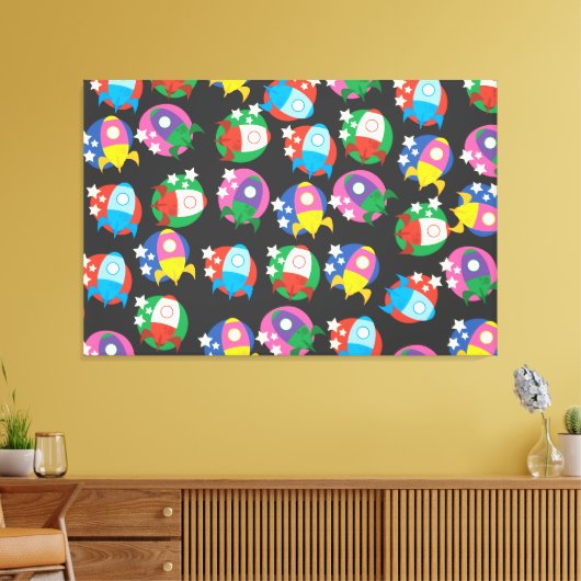 raketten canvas afdruk (Insitu (Woonkamer))