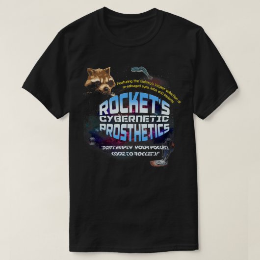 Raketten Cybernetische Prothesen T-shirt (Design voorkant)