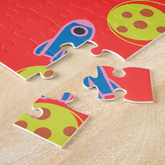 Raketten en raketten legpuzzel (Zijkant)