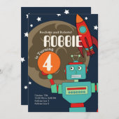 Raketten en robots kaart (Voorkant / Achterkant)