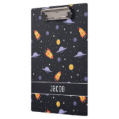 Raketten en ruimteschepen voor de kosmische ruimte klembord (Links)