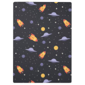 Raketten en ruimteschepen voor de kosmische ruimte klembord (Achterkant)