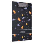 Raketten en ruimteschepen voor de kosmische ruimte klembord (Rechts)