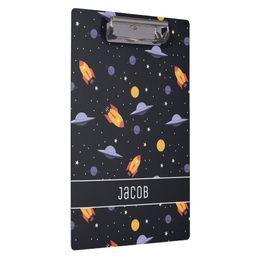 Raketten en ruimteschepen voor de kosmische ruimte klembord (Rechts)