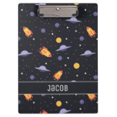 Raketten en ruimteschepen voor de kosmische ruimte klembord (Voorkant)