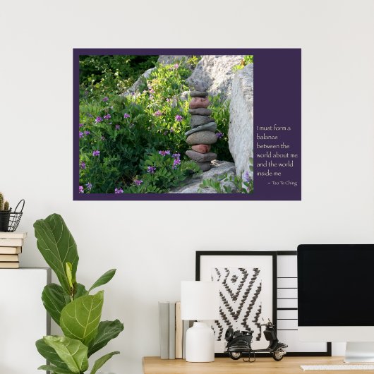 Raketten in balans (afdruk/canvas) poster (Thuiskantoor)