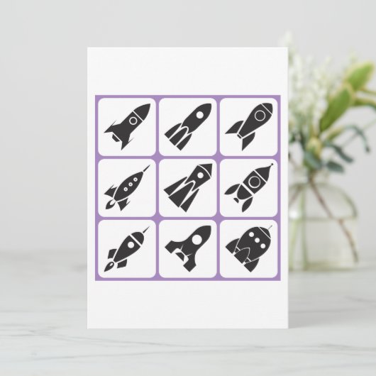 raketten kaart (Staand voorkant)