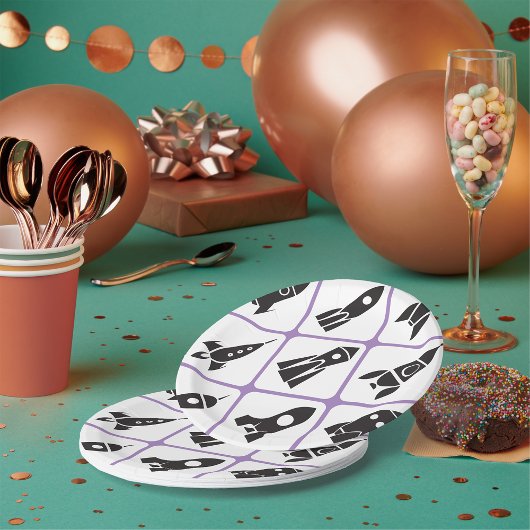 raketten papieren bordje