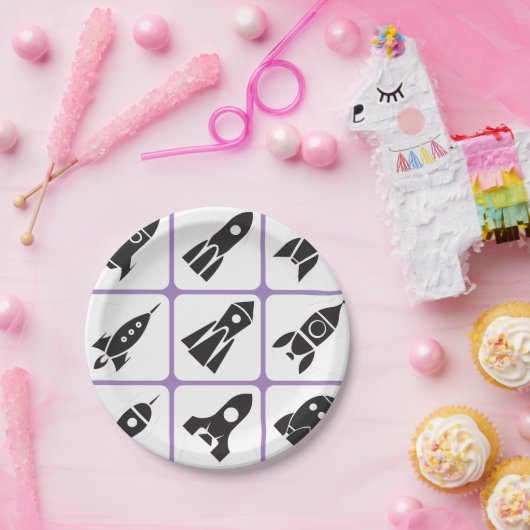 raketten papieren bordje (Feest)