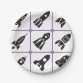 raketten papieren bordje (Voorkant)