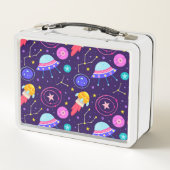 Raketten, ruimteschip, buitenruimte, sterren en vl (Achterkant)