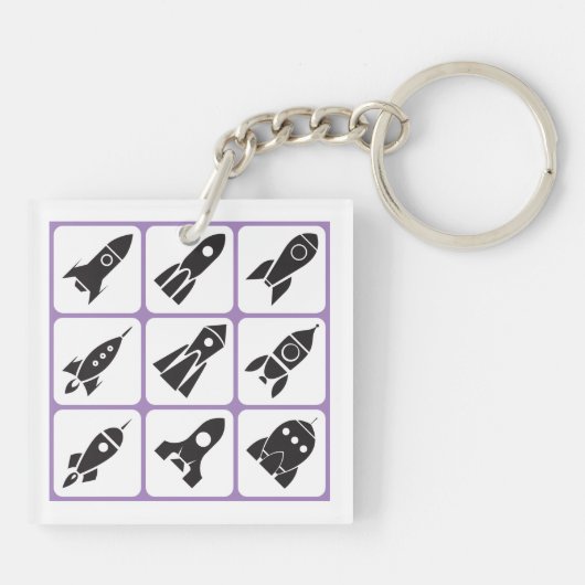 raketten sleutelhanger (Achterkant)