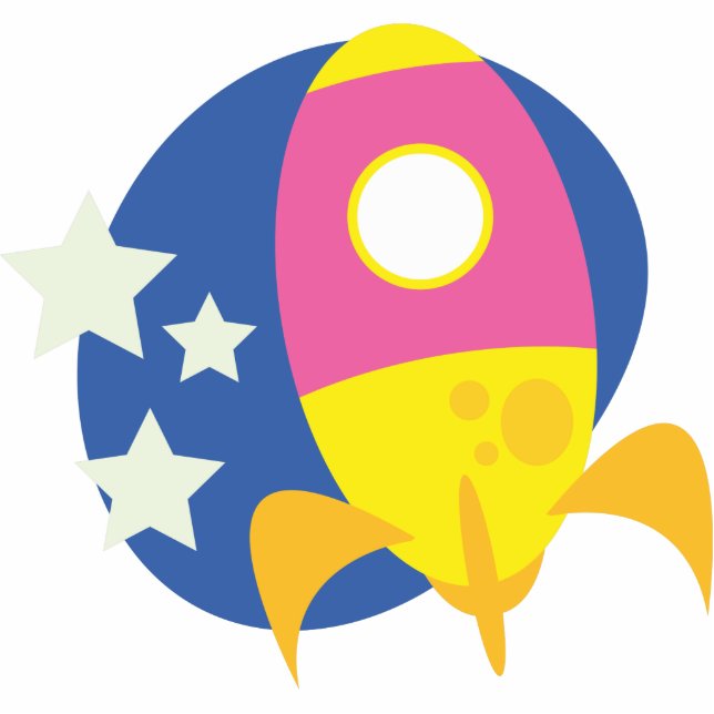 raketten staand fotobeeldje  (Voorkant)