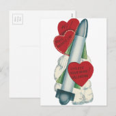  "raketten" Valentijn Feestdagenkaart (Voorkant / Achterkant)
