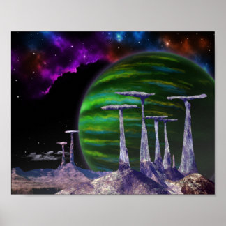 Raketten van towerservers (10 x 8) poster