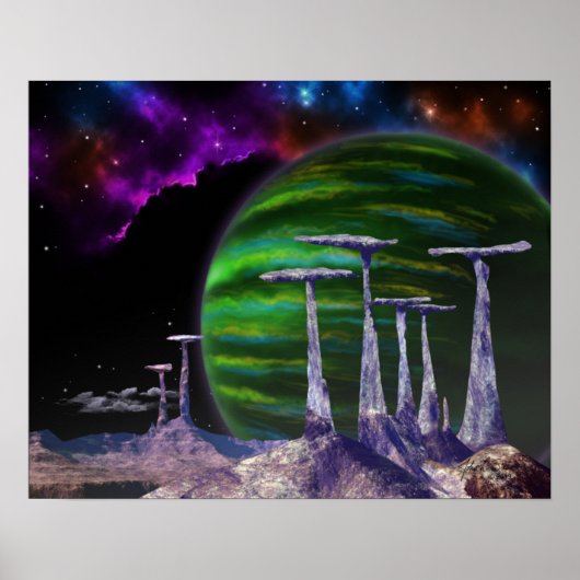 Raketten van towerservers (20 x 16) poster (Voorkant)