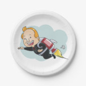 Rakettenman Papieren Bordje (Voorkant)