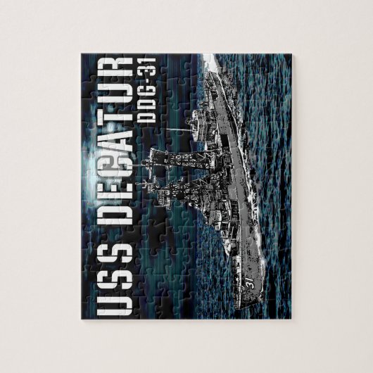 Rakettorpedobootjager Decatur Legpuzzel (Verticaal)