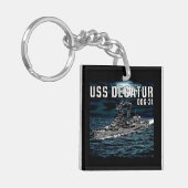 Rakettorpedobootjager Decatur Sleutelhanger (Voorkant Links)